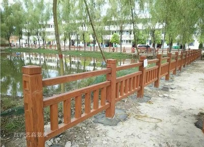 ?旅游景區護欄裝飾效果,景區水