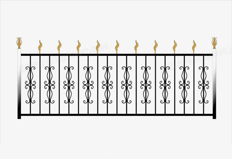 免費下載鐵藝護(hù)欄PNG圖片素材，盡在熊貓辦公